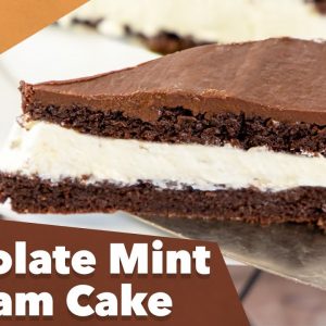 Keto Chocolate Mint Cream Cake Recipe