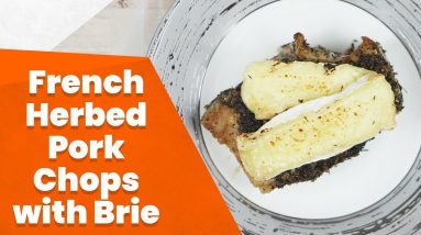 Keto French Herbed Pork Chops with Brie Recipe