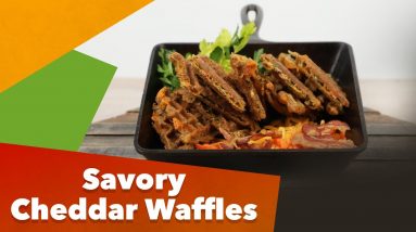 Keto Savory Cheddar Waffles Recipe