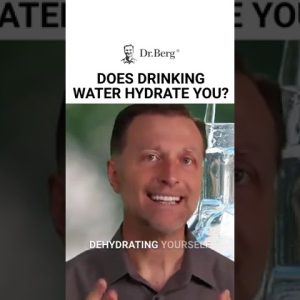 Did you know that water does not hydrate you?? ? Watch this video to learn why! #drberg #keto